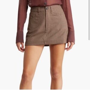 rag & bone Itty Bitty Plaid Skirt Size 10